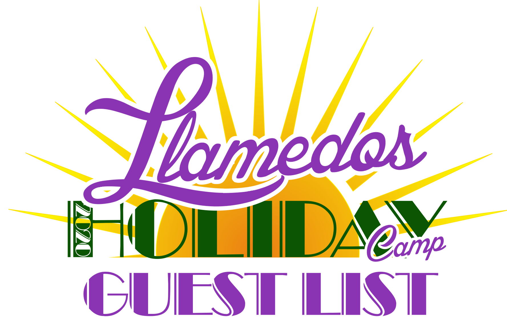 Llamedos Holiday Camp Guest List