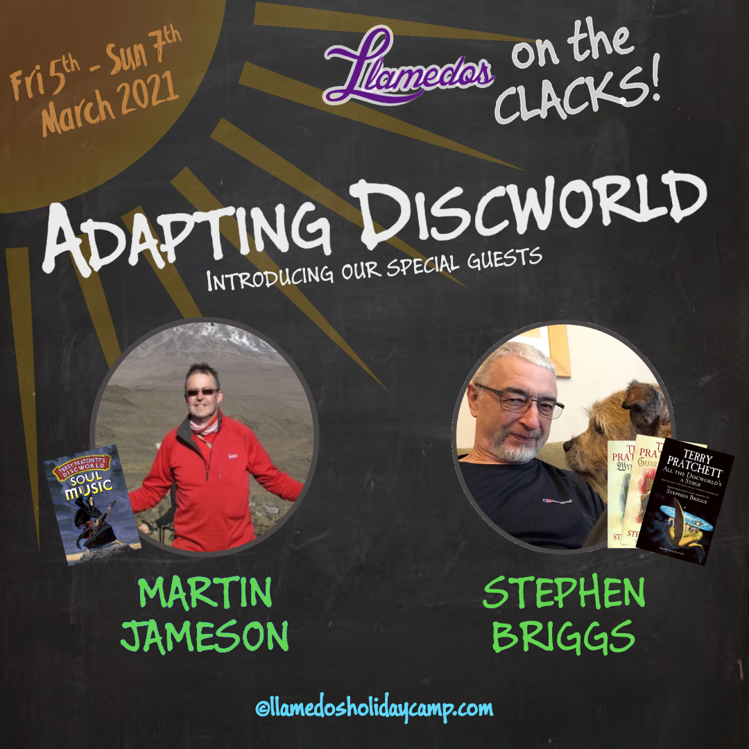 Adapting Discworld talk with Stephen Briggs and MArtin Jameson