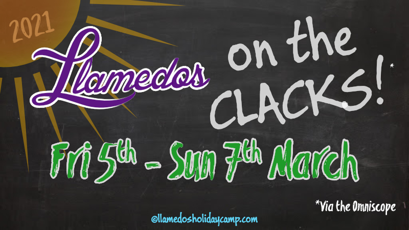 Image of Llamedos on the Clacks logo