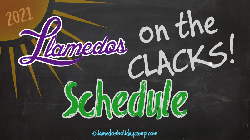 Llamedos On the Clacks Schedule