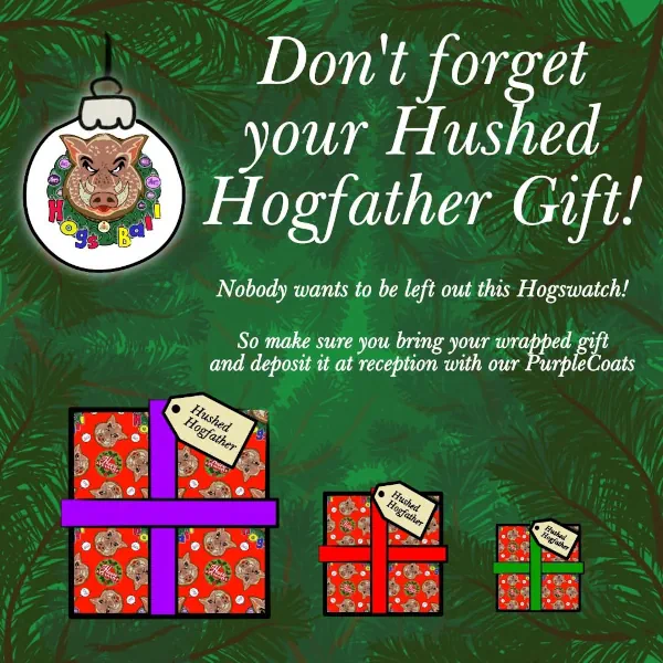 Hushed Hogfather - a small figure of the Hogfather with a finger to his lips Hushed Hogfather - a small figure of the Hogfather with a finger to his lips